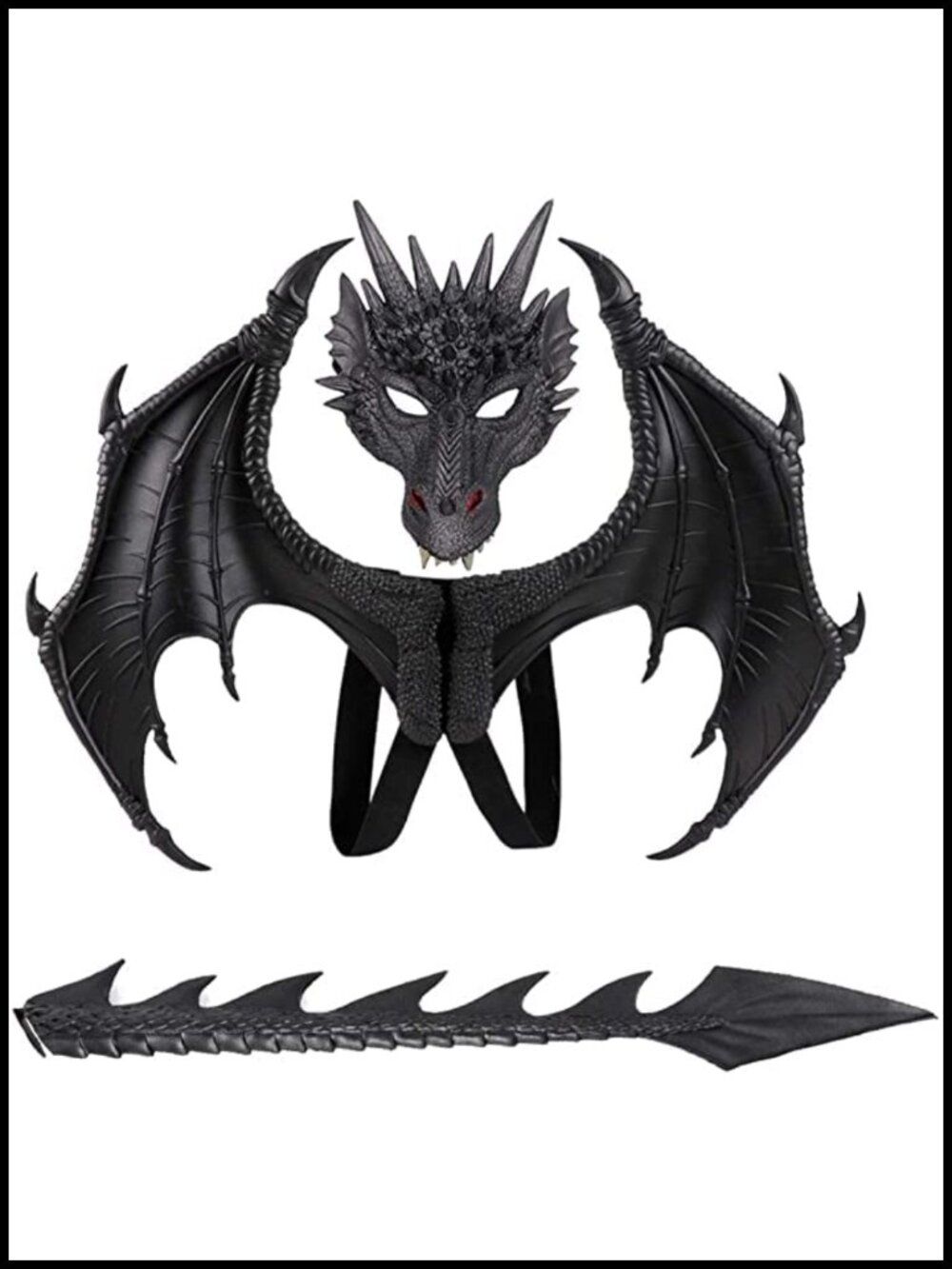 Nirvany Dragon Costume Kids Wing Tail Mask Set Cosplay Halloween Pretend Play